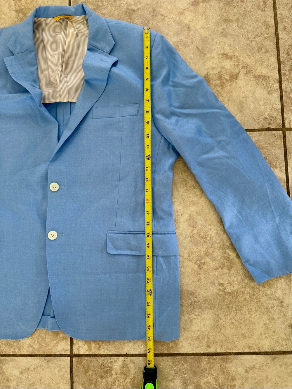 Hickey Freeman Light Blue Two-Button Blazer - Picture 12 of 12